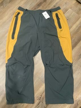 New Nike Tech Pants Woven Stacked Oversized Zip Pocket IH8466-060 Men's 2XL